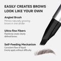 Unicos Eyebrow Pen, Angled Brow Brush, Eyebrow Pencils for Women, Natural Brow Pen, Hair-Like Strokes, 24hrs Long-Lasting, Waterproof, Smudge-Proof, Easy to Use, Multiple Uses, Coconut