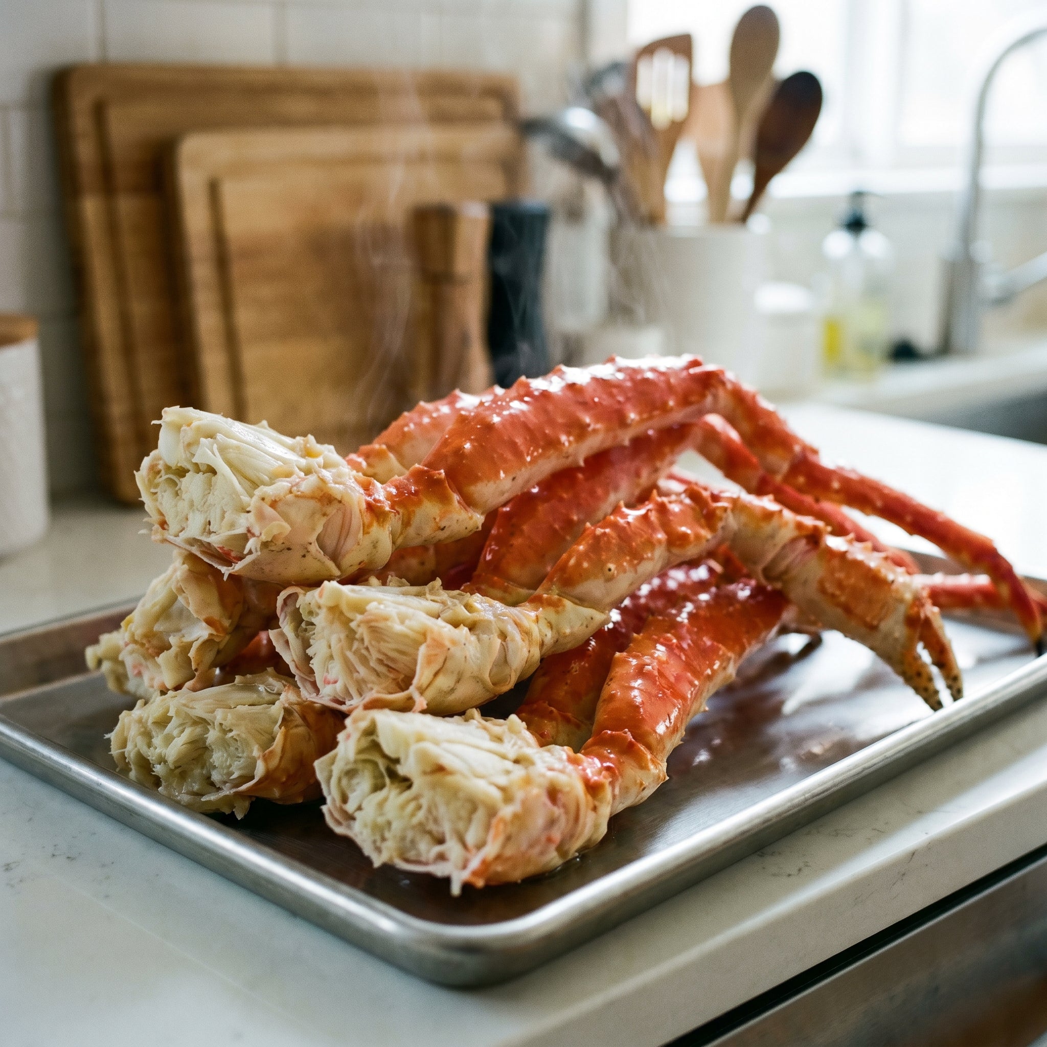 The Ultimate Family Feast: Colossal Red King Crab Legs - Hand-Selected for Highest Meat-to-Shell Ratio